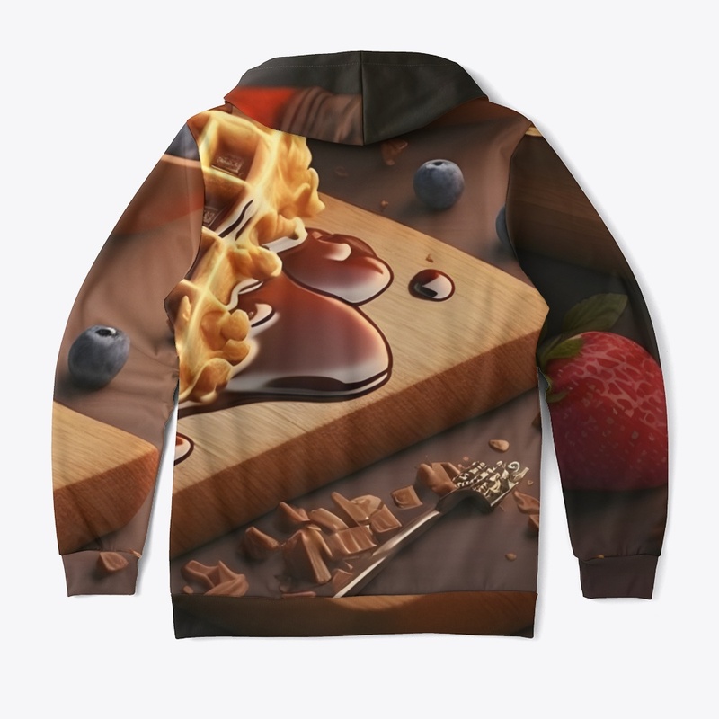 Wafers with honey chocolate and cinnamon