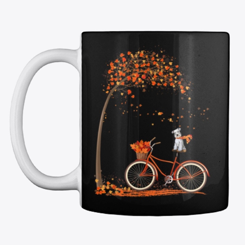 Dog Leaf Fall Autumn Cycling Shirt