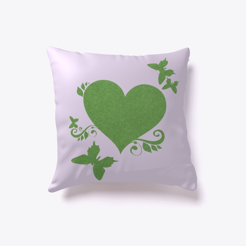 Heart design with butterflies.