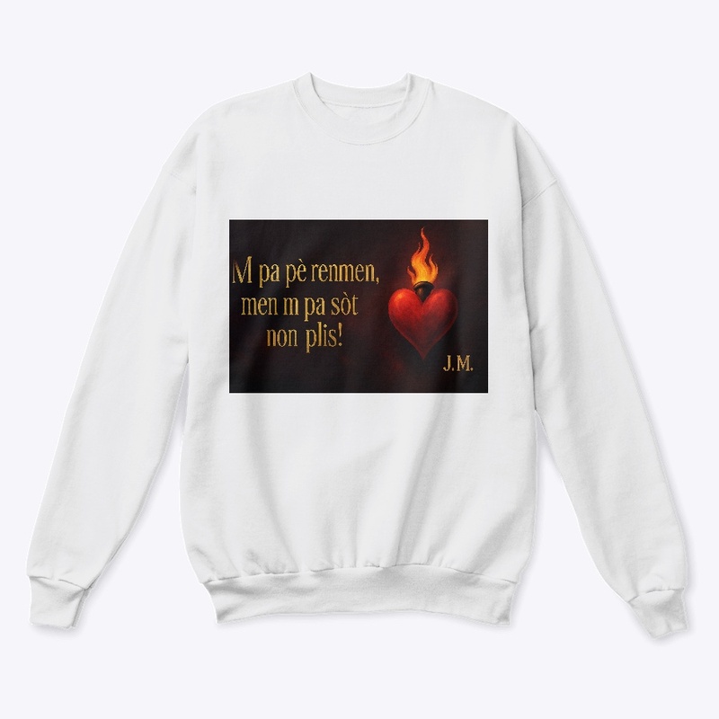 T-Shirt Unisèks – M pa sòt non plis