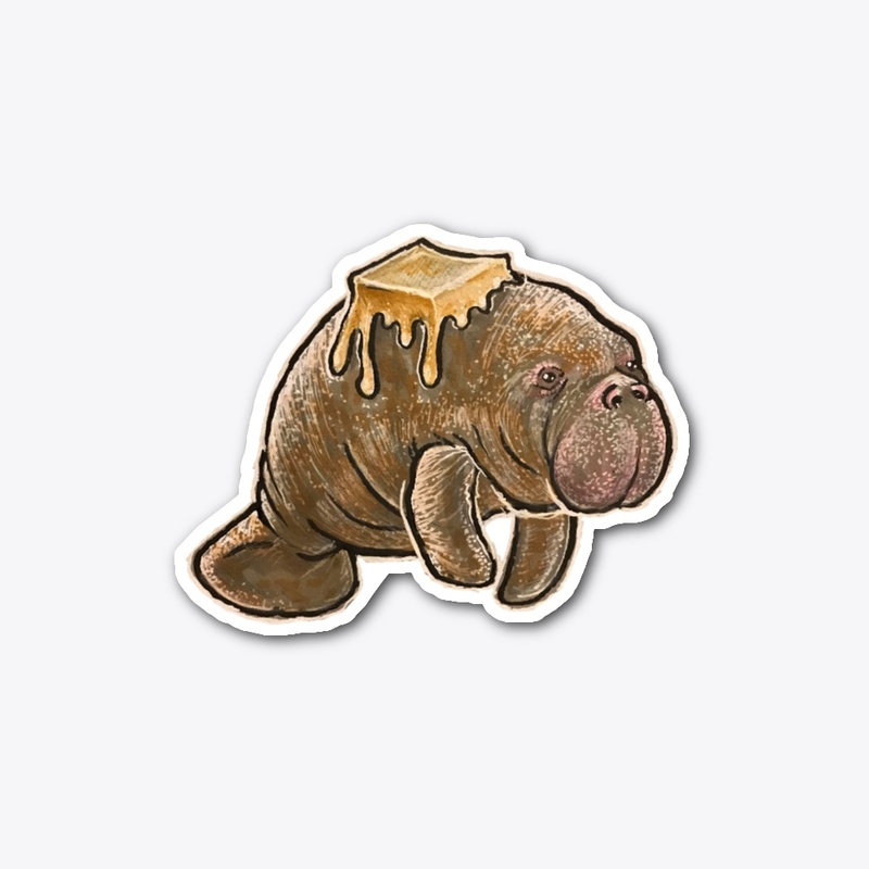 Florida Potato - Manatee Sticker
