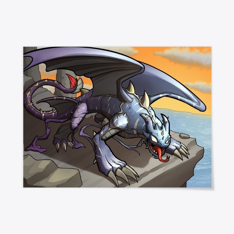 Lots-o-Teeth Dragon POSTER