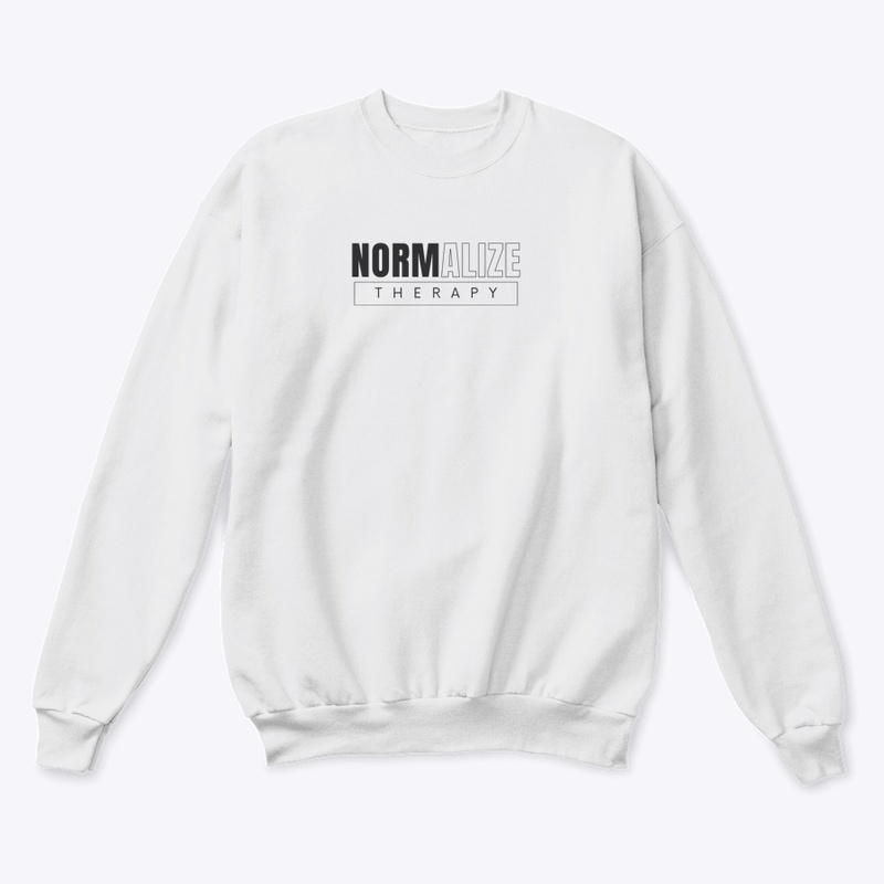 'NORMALIZE THERAPY' Contrast Sweatshirt