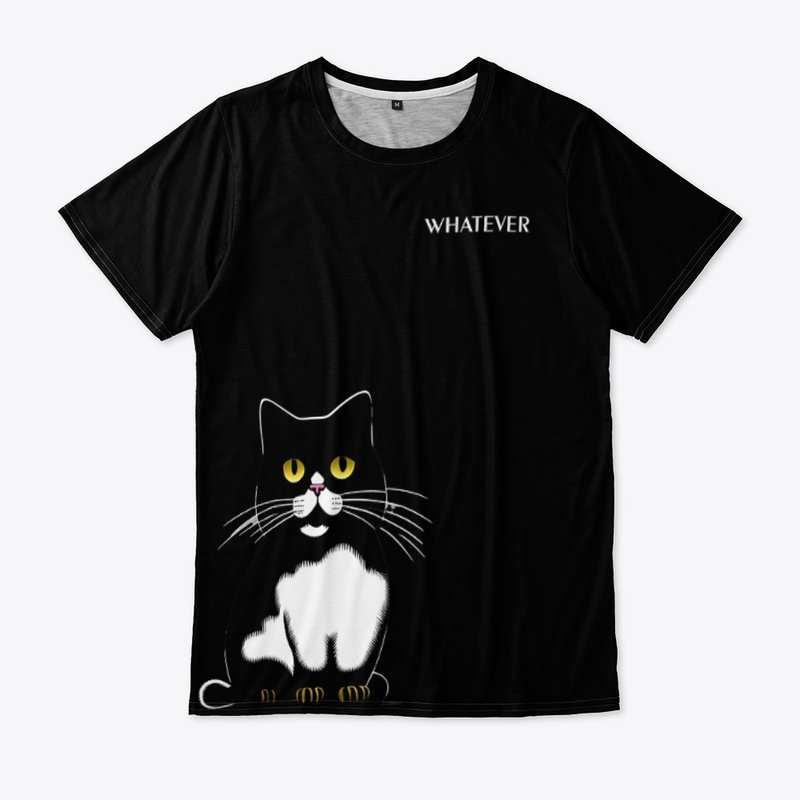 WHATEVER WITH CAT TEES