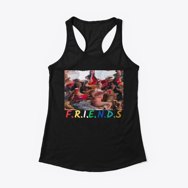 Friends drinking funny