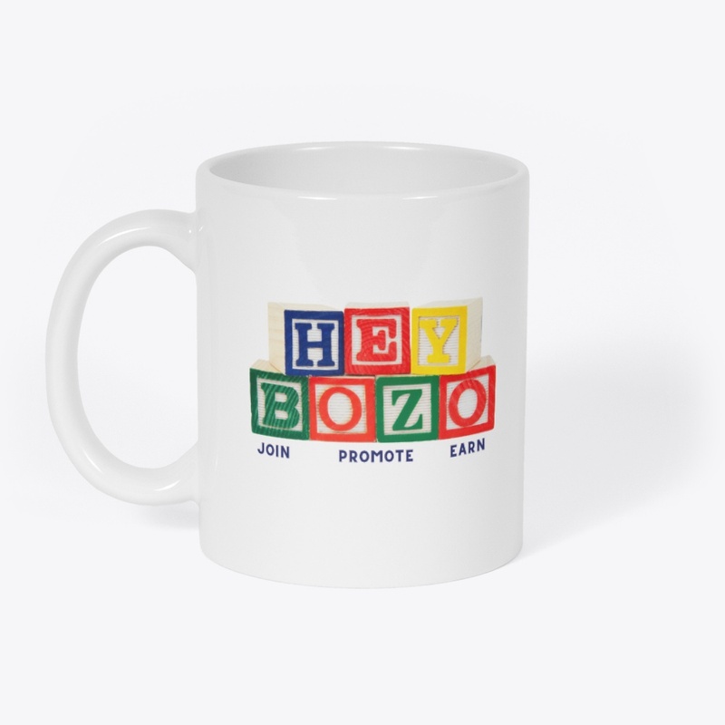 Hey Bozo Design T-Shirts, Tops & Mugs