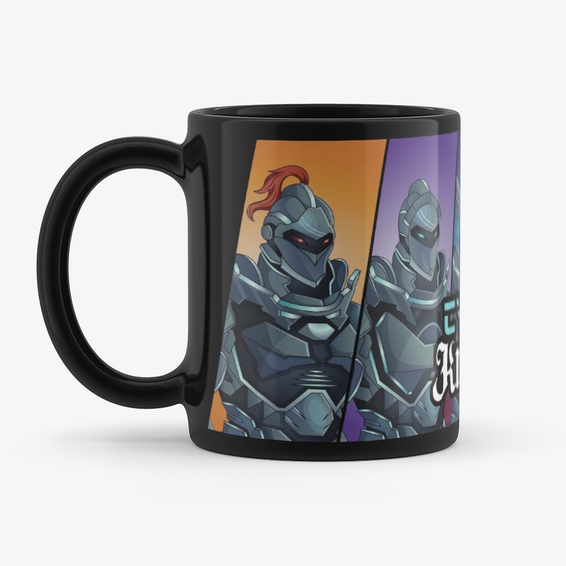 Cyber Knights Black Coffee Mug