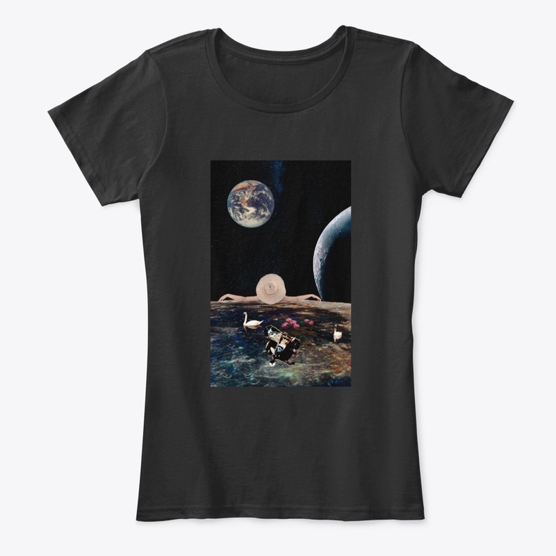 Space view chill out collage art