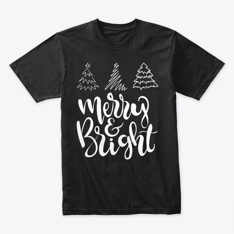 Merry  Bright Christmas Trees Sweatshirt