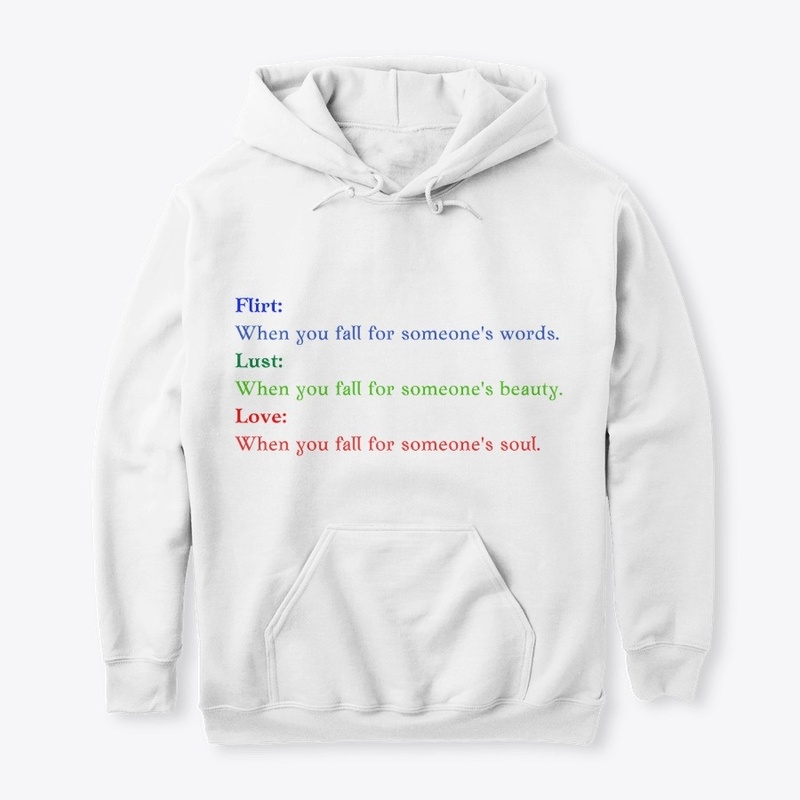 Flirt, lust, love message