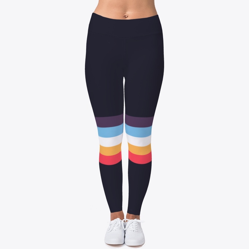 Ujisato Abstract Colorful Retro Stripes