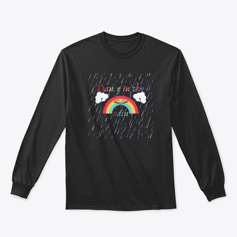 Dance in the rain rainbow design