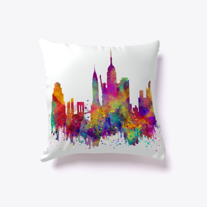 NYC in Colors Pillow