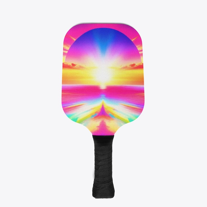 Psychedelic Pickleball Design
