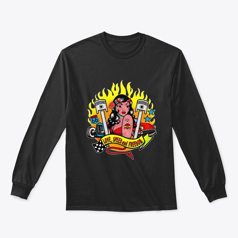 Hot Rods and Devil Pinup