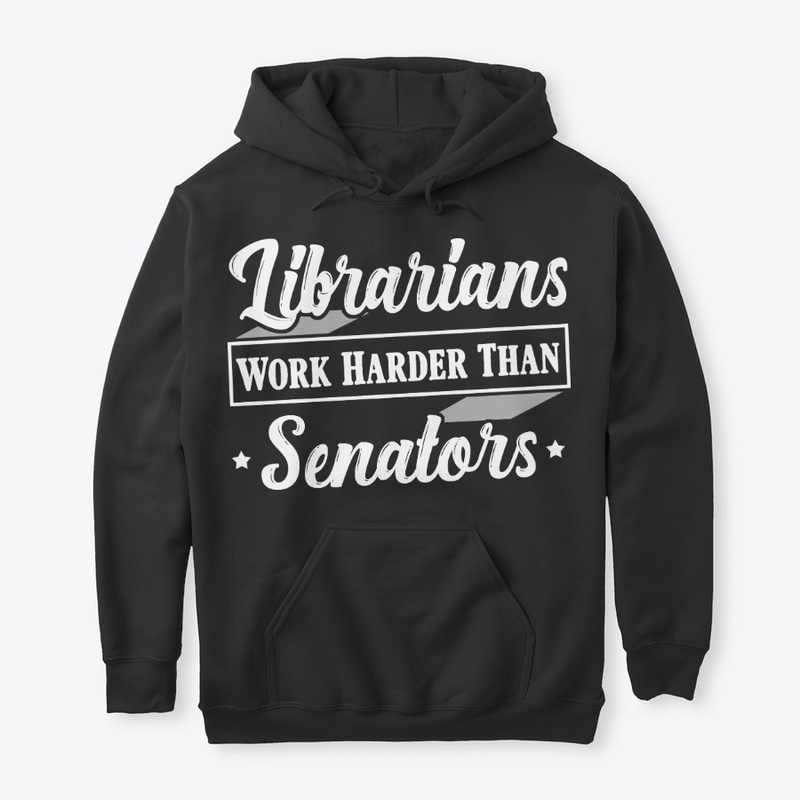 Funny Librarian Gift Work Harder