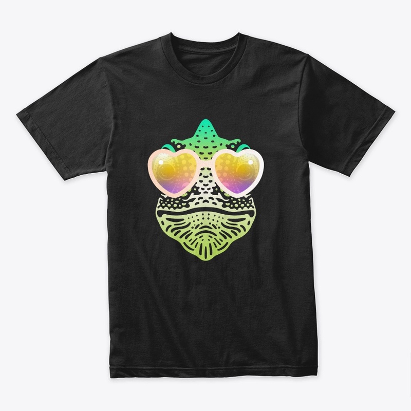 Cute Chameleon in Sunglasses (clr+sg05)