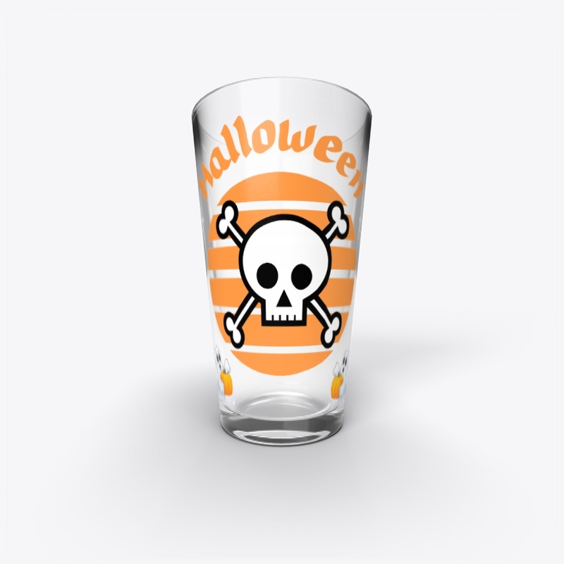 Happy Halloween - Skull and ghosts