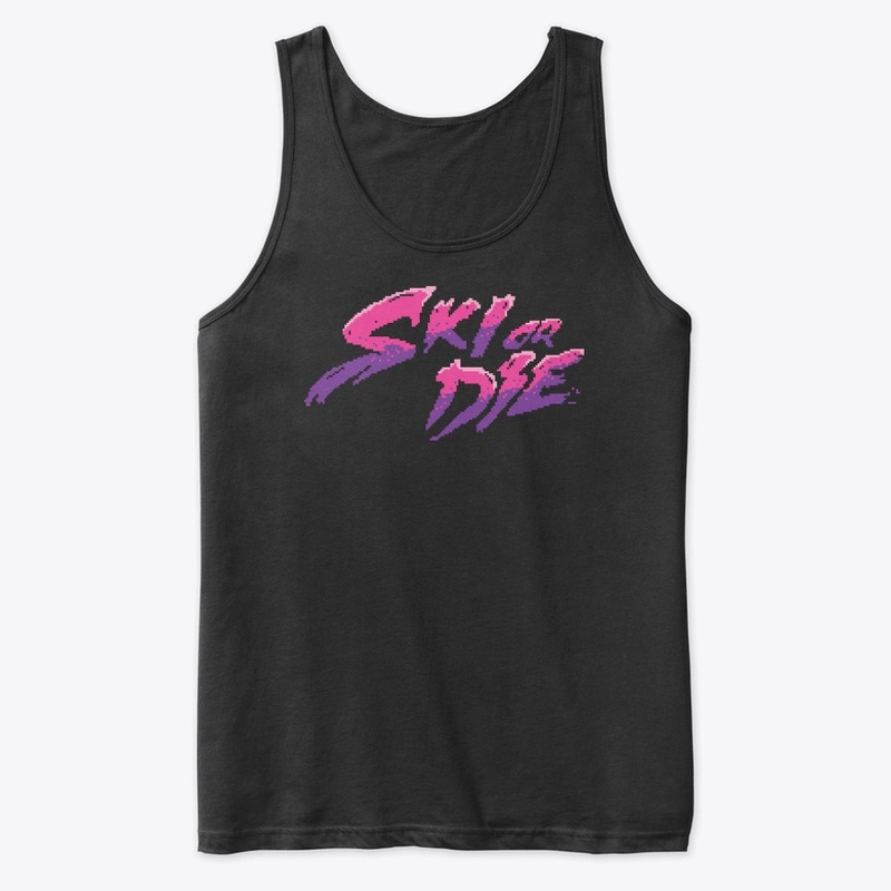 Candy Boy Ski or Die Pixel art Logo