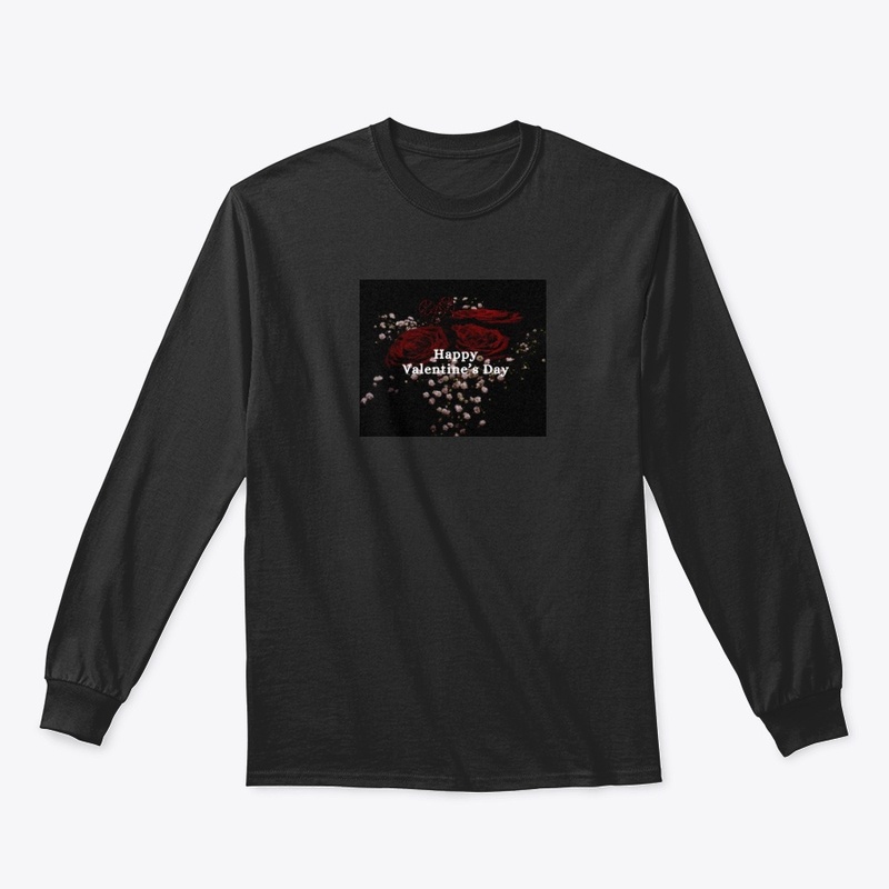 black elegant happy valentines day 