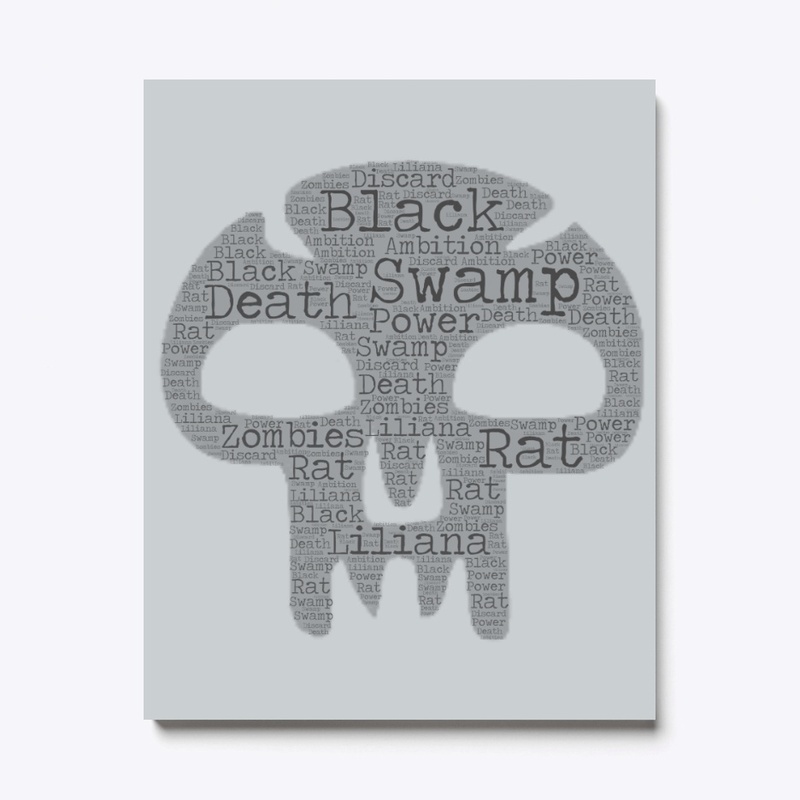 Black Mana Symbol Word Wall
