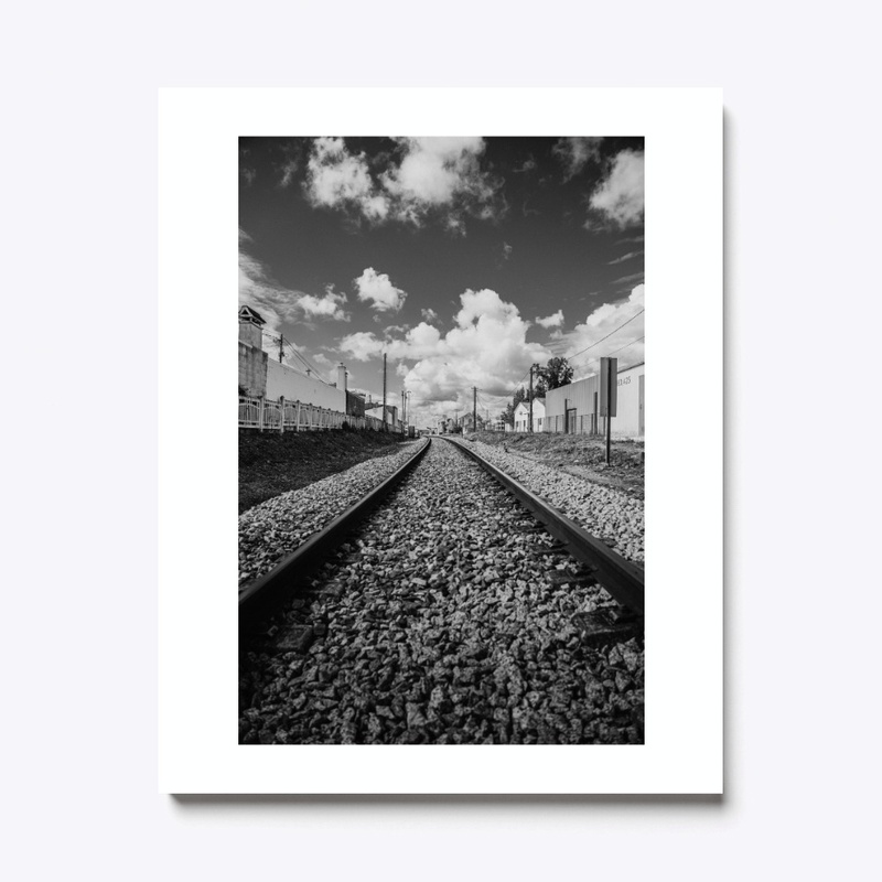 Railway with some epic clouds