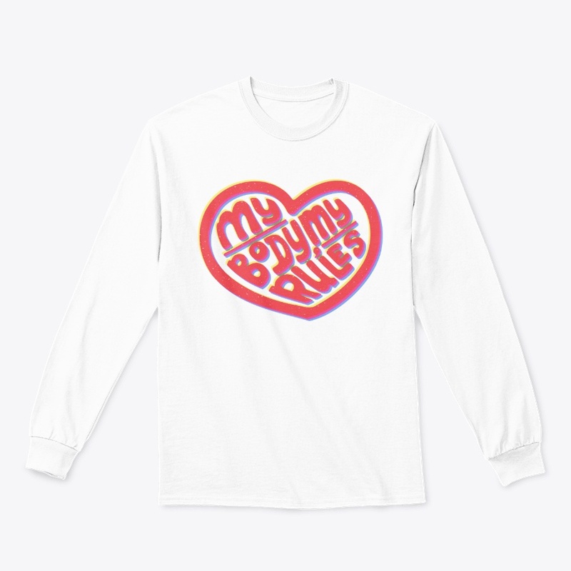 Groovy Hippie Self Love Lettering Heart