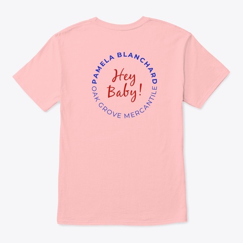 Pam A Bama Pale Pink T-Shirt Back