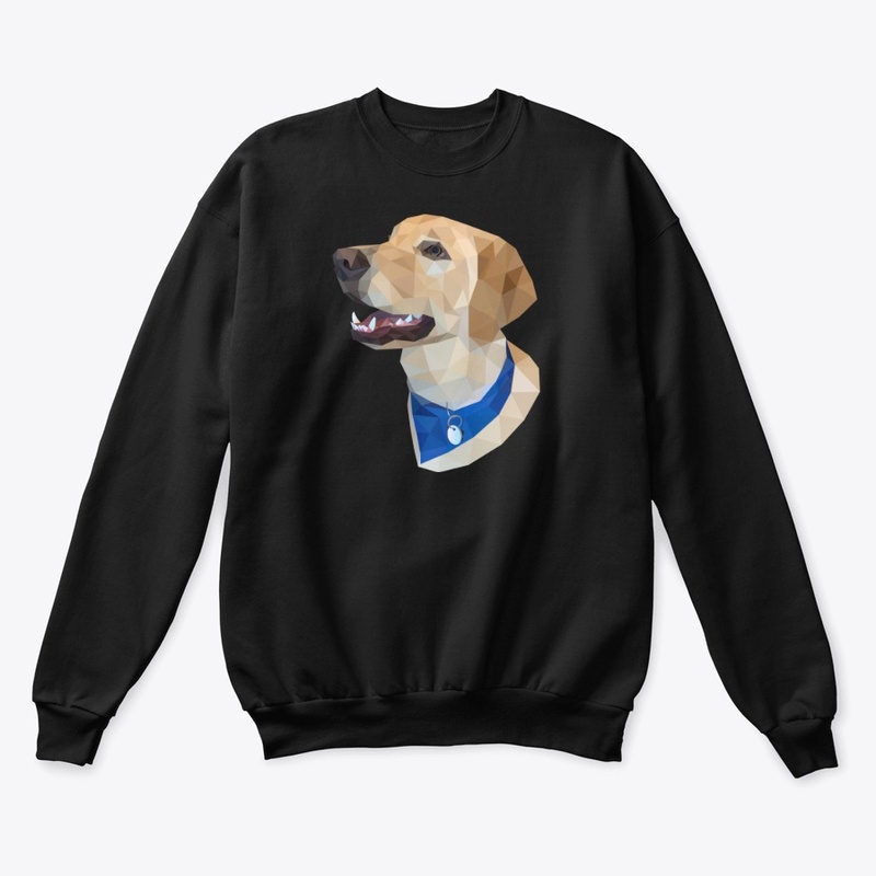 Geometric Art Golden Retriever Lab Mix