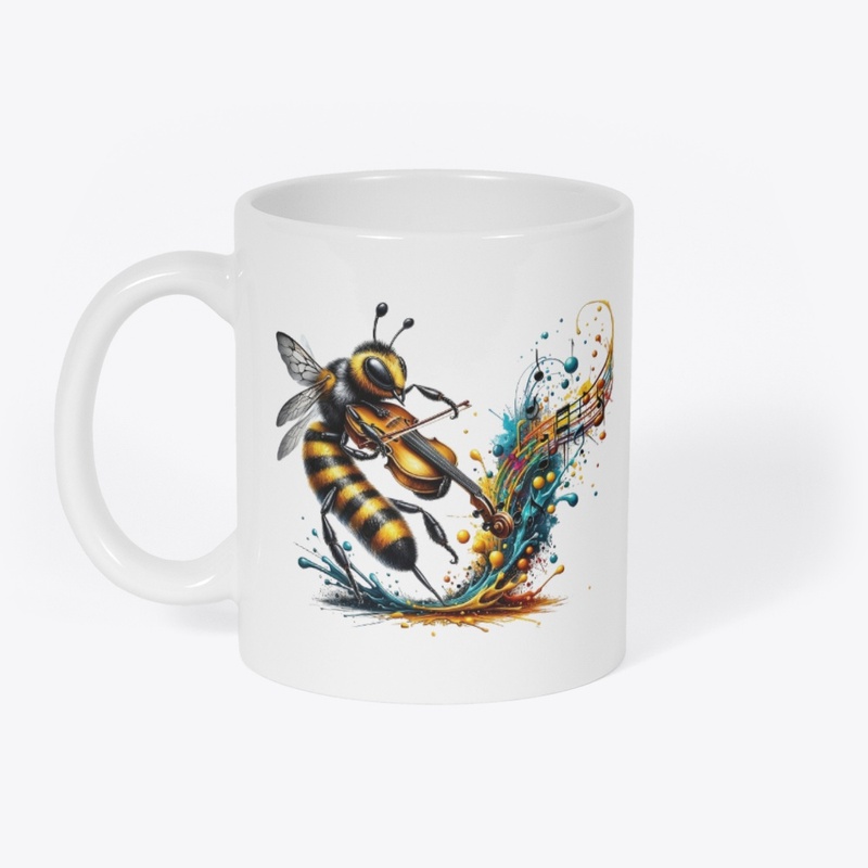 bee playing fiddle