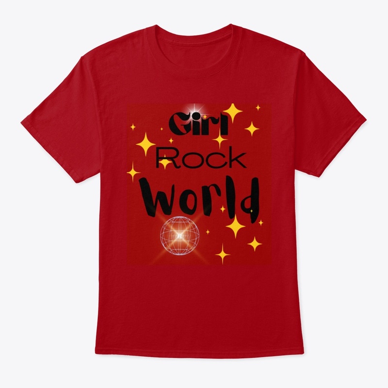 Girl Rock World" T-shirt.