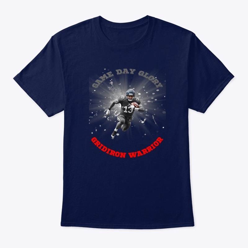 GRIDIRON WARRIOR Red & Gray print 
