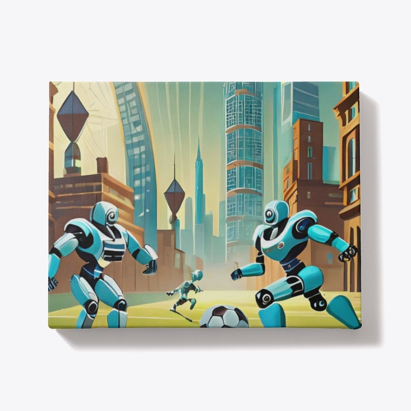 Robots playing football
