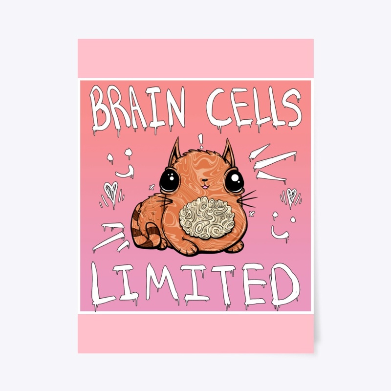 Cute Brain Cells Limited Cat
