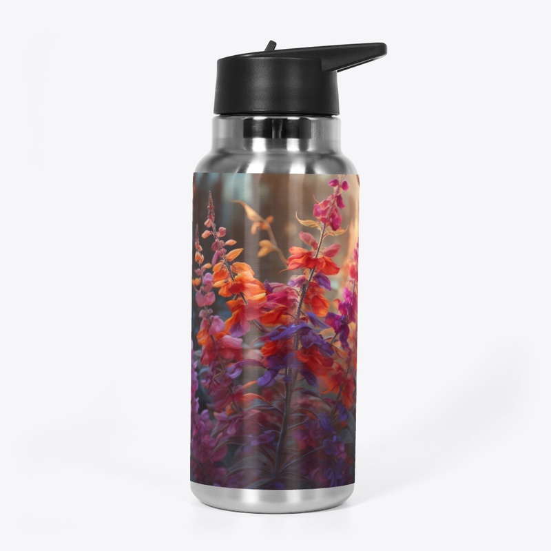 Salvia Splendens (Vibrant Abstract)