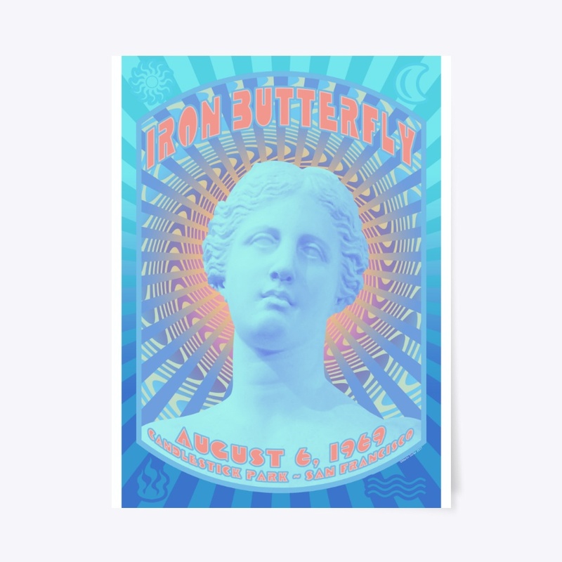 Psychedelic Poster Iron Butterfly 1969