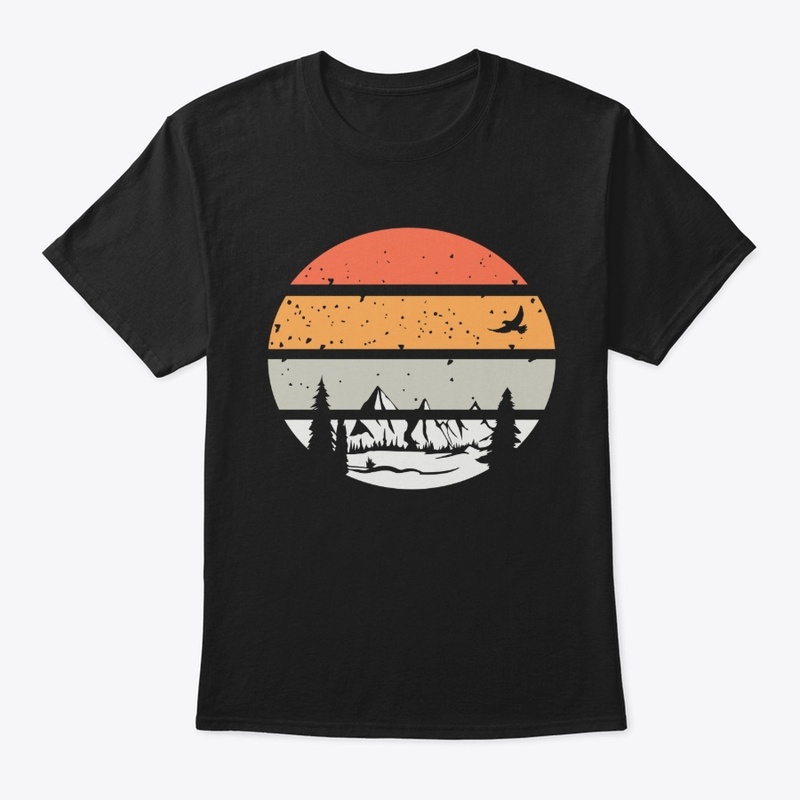Vintage Mountain Sunset T-Shirts 