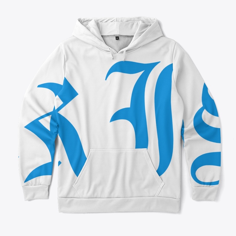 Blue/White Anxiety merch line