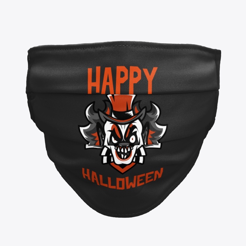Happy Halloween Scary Clown Design