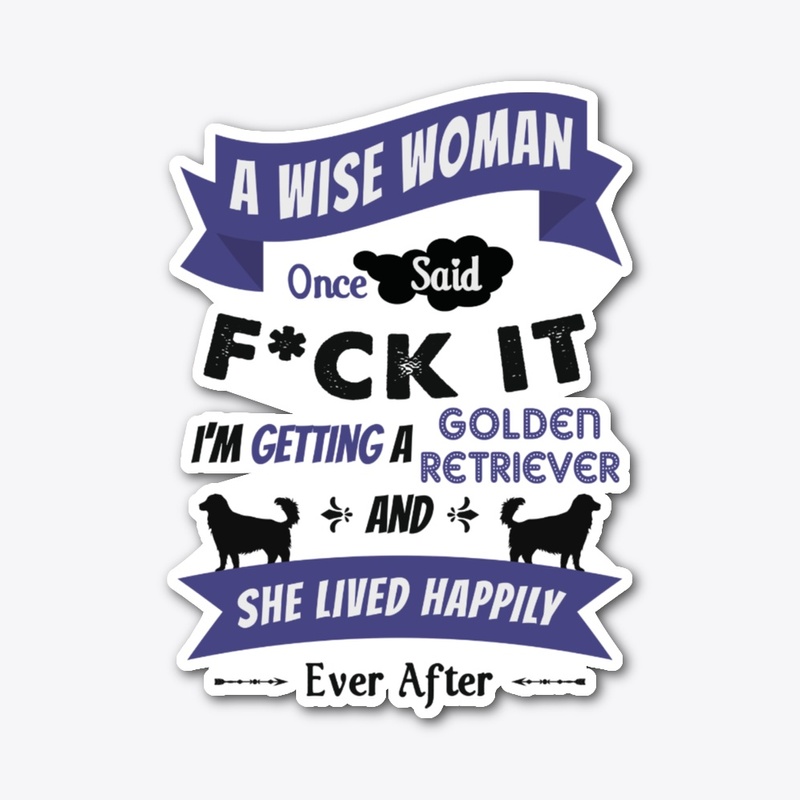 Wise Golden Retriever Woman Gift