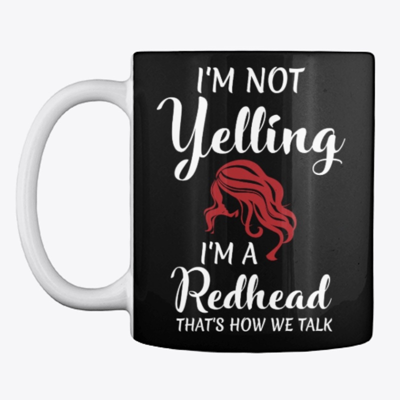 I'm Not Yelling Redhead  Funny Mask