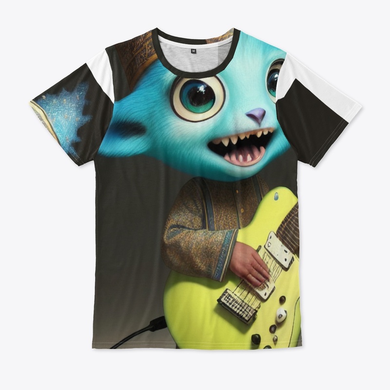Really Cute Creature Jamming on Guitar