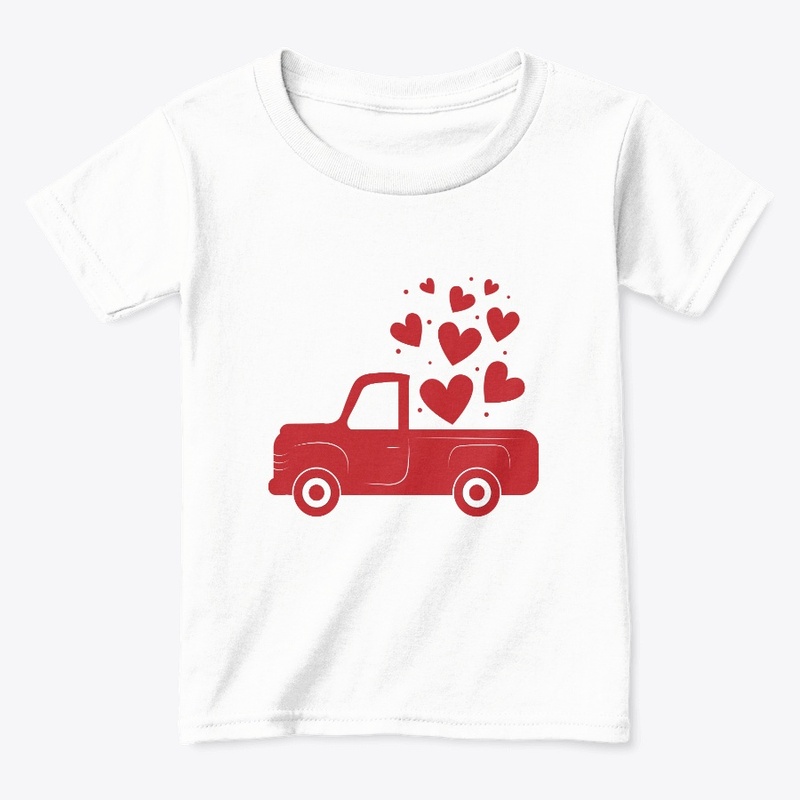 TRUCK - HEARTS -Toddler Premium T Shirt 