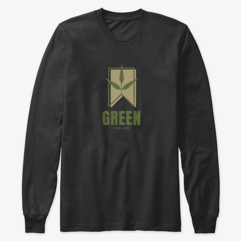 GREEN DREAMS. Hemp Design-Cannabis Leaf.