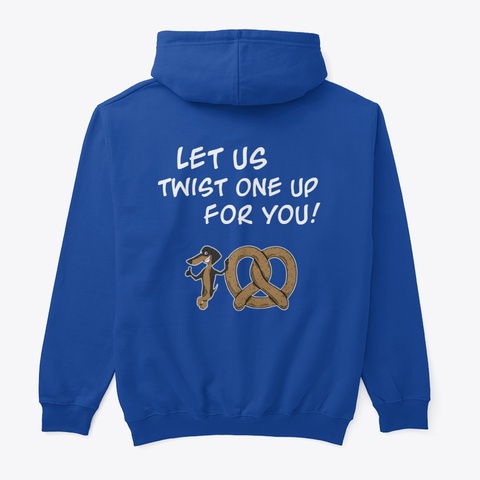 Manny Hoodie Royal T-Shirt Back