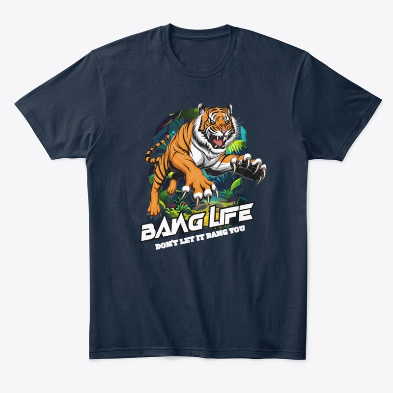 Bang Life tiger print swim and tee set