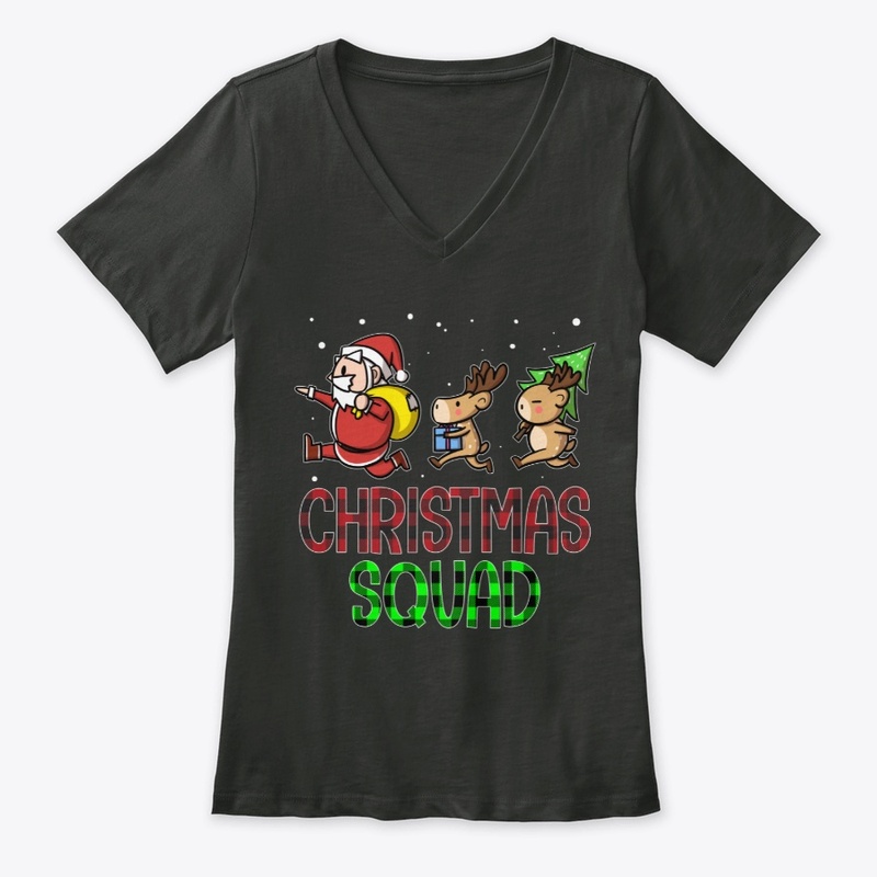 Funny Christmas Squad Santa Reindeer Kid