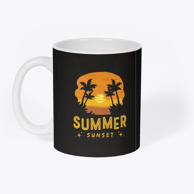 Summer sunset design 