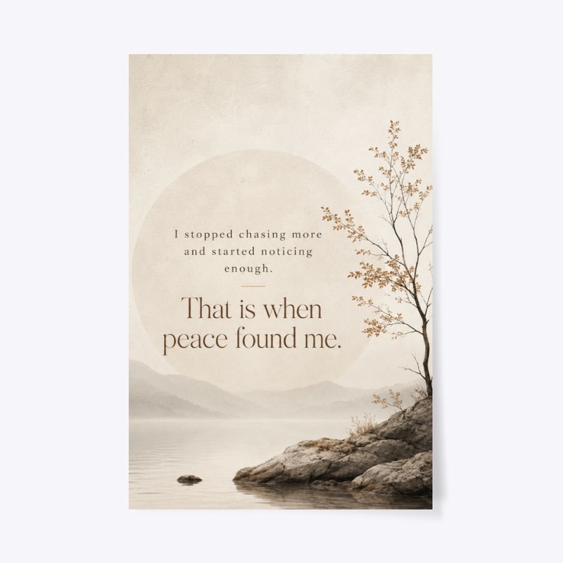 Noticing Enough Quote Print