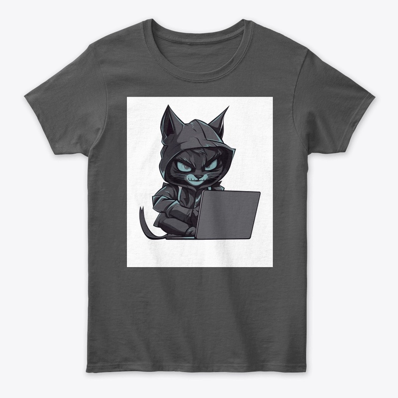 Cool Cat T-Shirt: Typographic Design